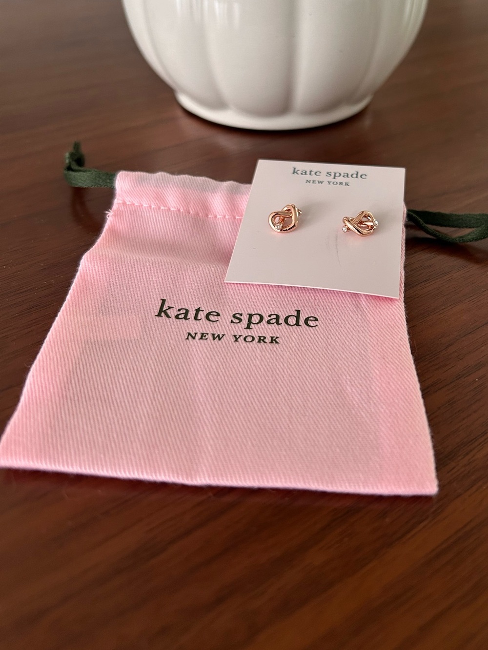 Kate Spade Rose Gold stud earrings